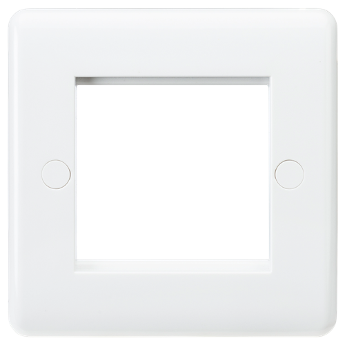 Knightsbridge Curved Edge 1G Modular Faceplate - CU1G - TEW Electrical