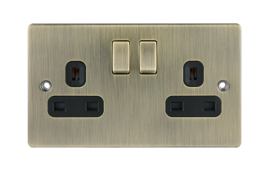 Niglon Antique Brass Switches & Sockets