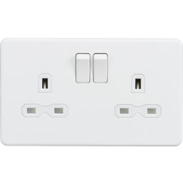 Knightsbridge Matt White Switches & Sockets