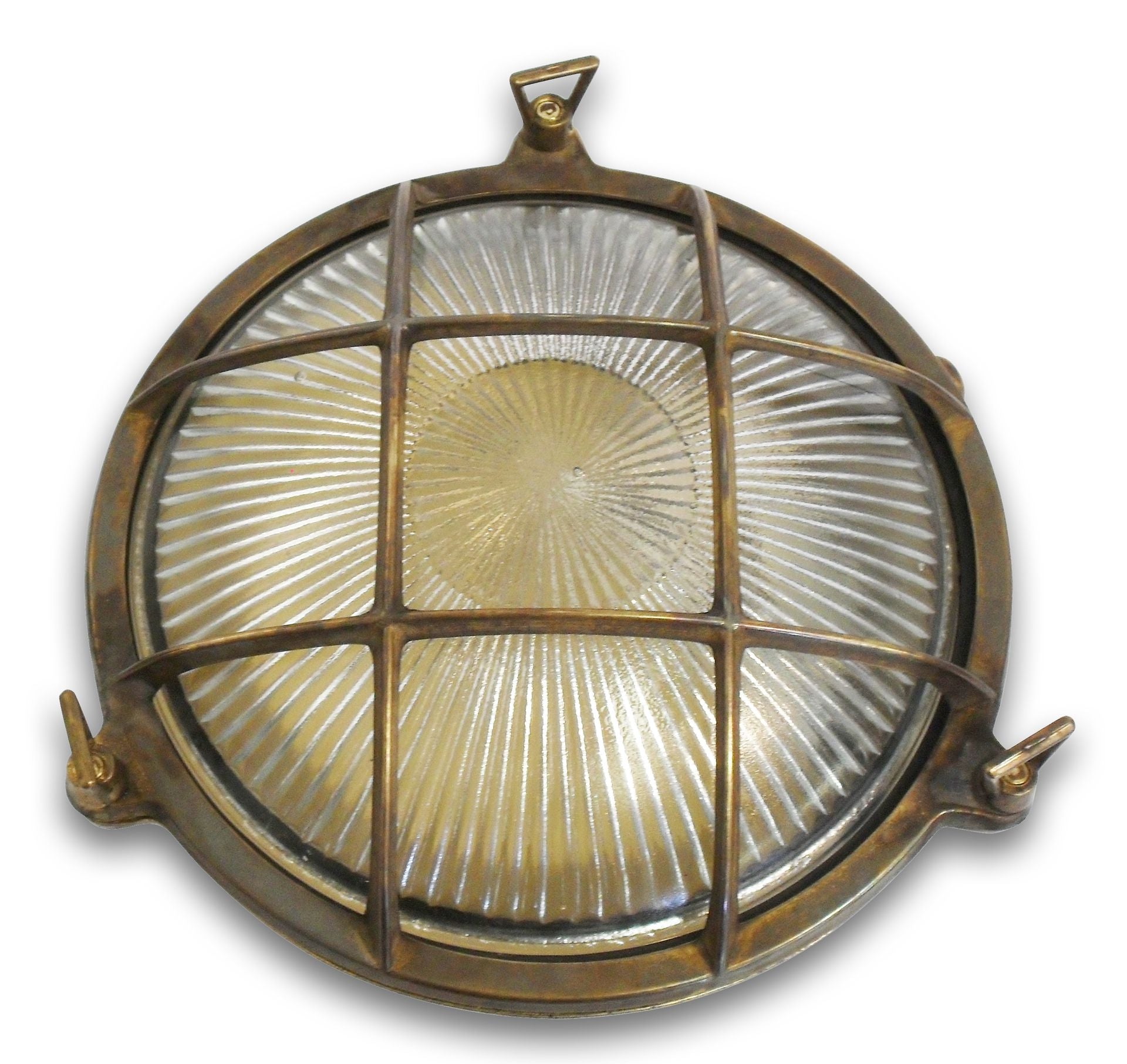 Lampfix 05847 Navigator E27 Small Porthole Bulkhead Antique Brass