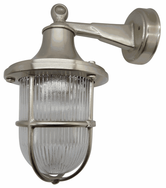 Lampfix 05961 Navigator E27 Wall Lantern Satin Nickel