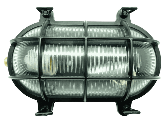 Lampfix 09014 Navigator E27 Large Standard Bulkhead Black