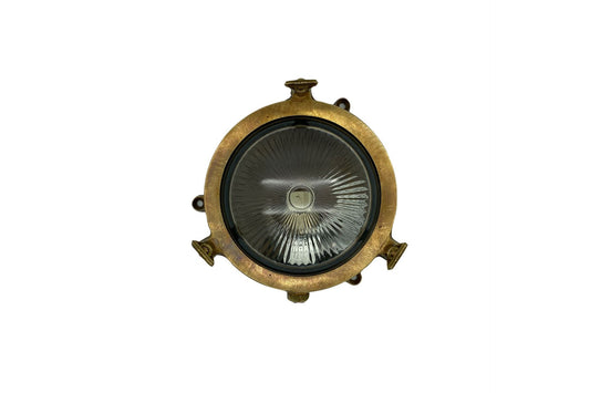Lampfix 09077 Navigator G9 Plain Mini Porthole Bulkhead Antique Brass