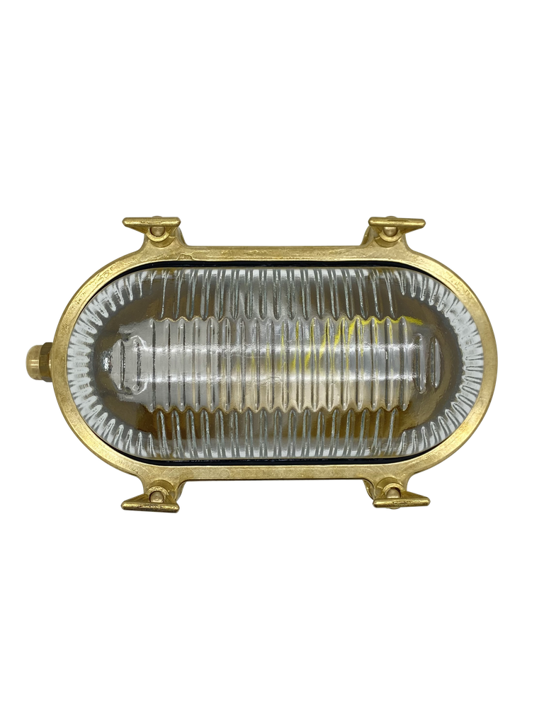 Lampfix 09105 Navigator E27 Small Standard Bulkhead Raw Brass