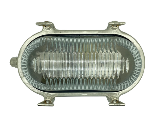 Lampfix 09107 Navigator E27 Small Standard Bulkhead Satin Nickel