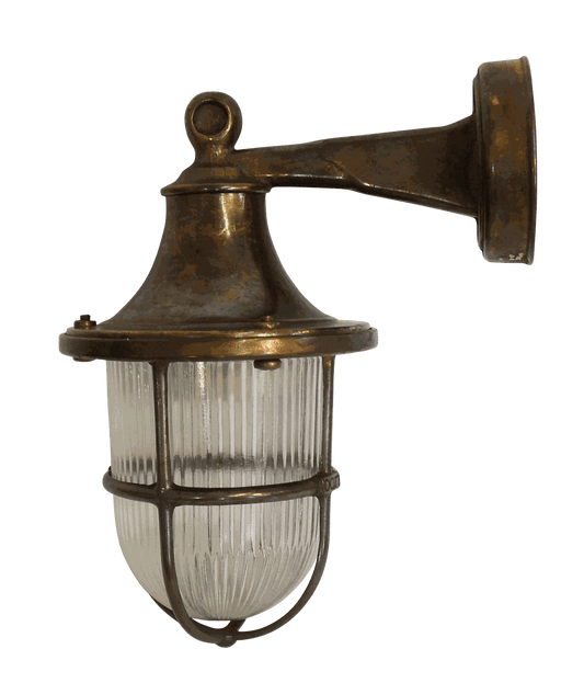 Lampfix 09138 Navigator E27 Wall Lantern Antique Brass