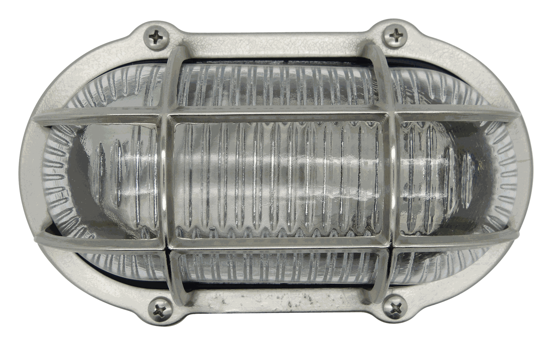 Lampfix 09303 Navigator E27 Commercial Slimline Bulkhead Satin Nickel