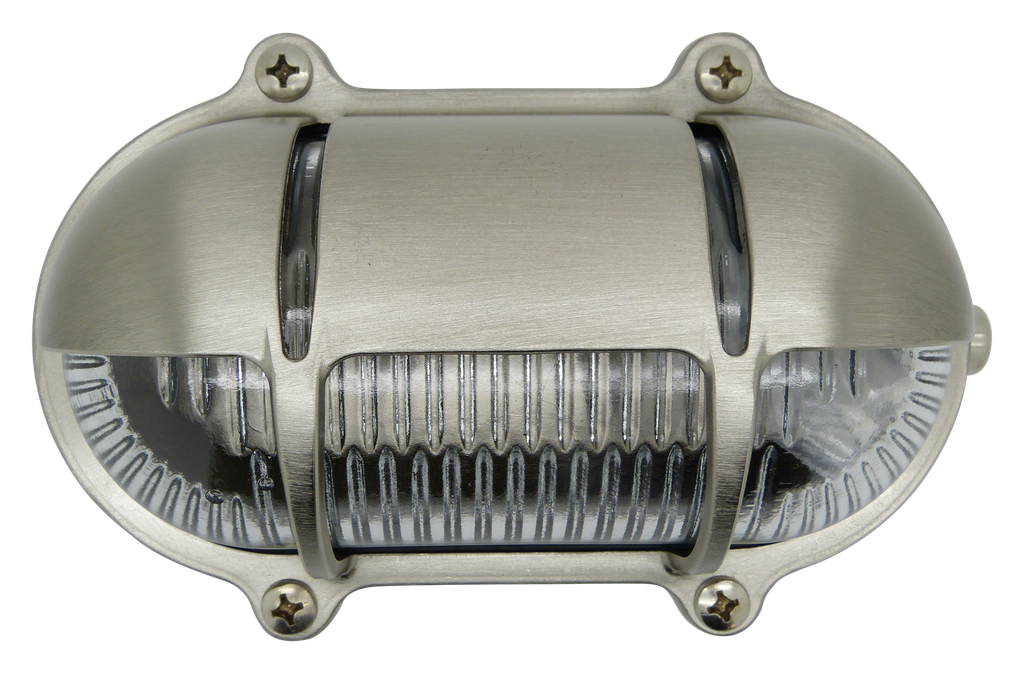 Lampfix 09304 Navigator E27 Small Standard Bulkhead Satin Nickel