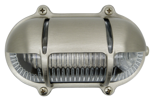 Lampfix 09304 Navigator E27 Small Standard Bulkhead Satin Nickel
