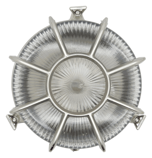 Lampfix 09311 Navigator E27 Extra Large Radial Porthole Bulkhead Satin Nickel