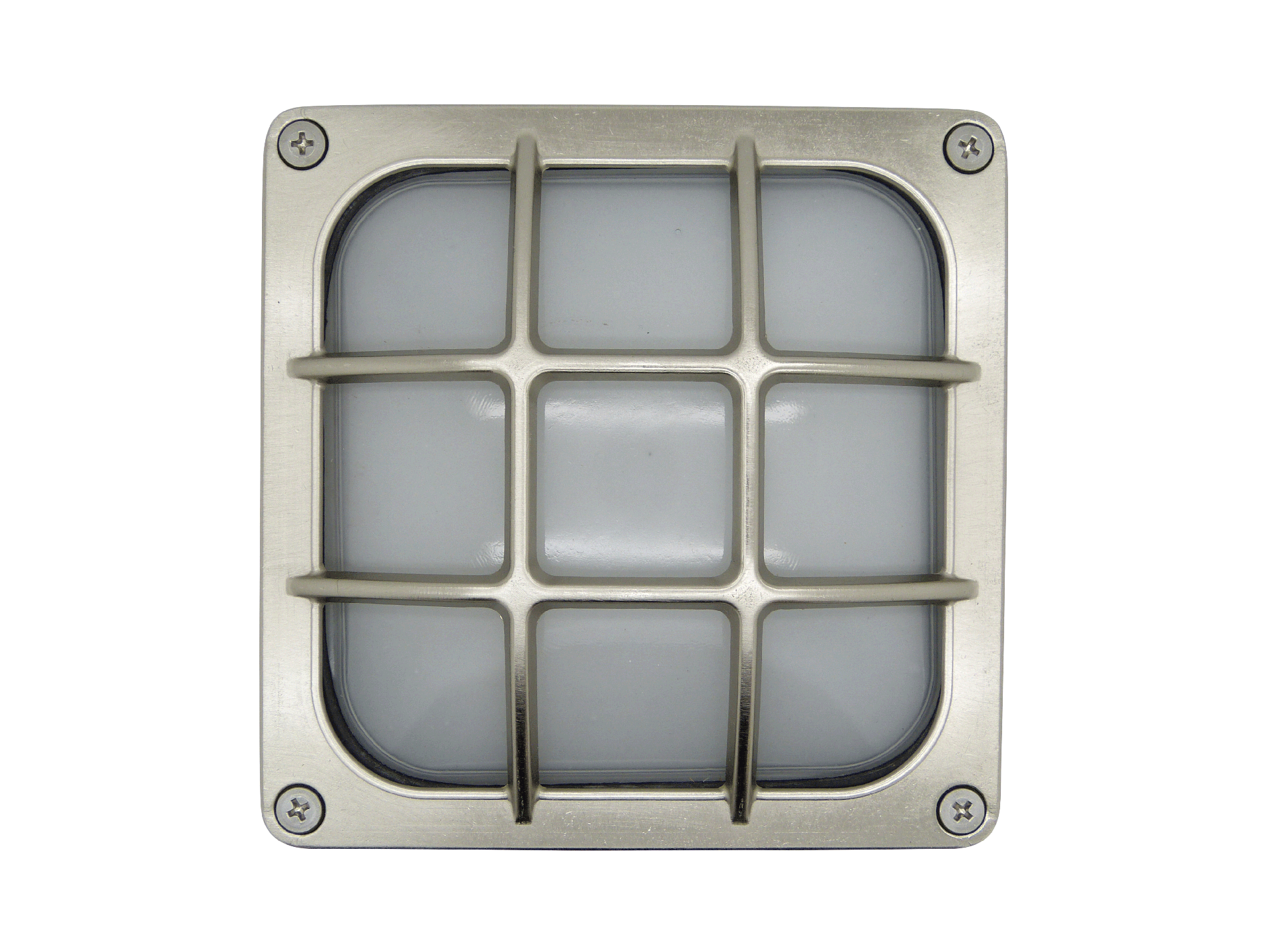 Lampfix 09312 Navigator GX53 Square Bulkhead Satin Nickel