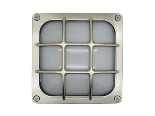 Lampfix 09312 Navigator GX53 Square Bulkhead Satin Nickel