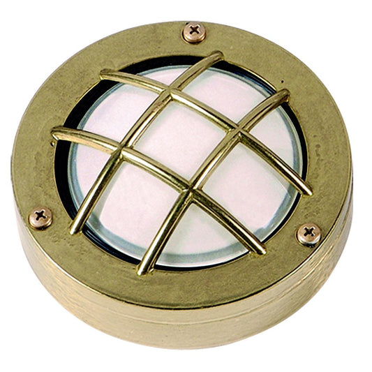 Lampfix 09607 Navigator G9 Compact Mini Circular Bulkhead Raw Brass