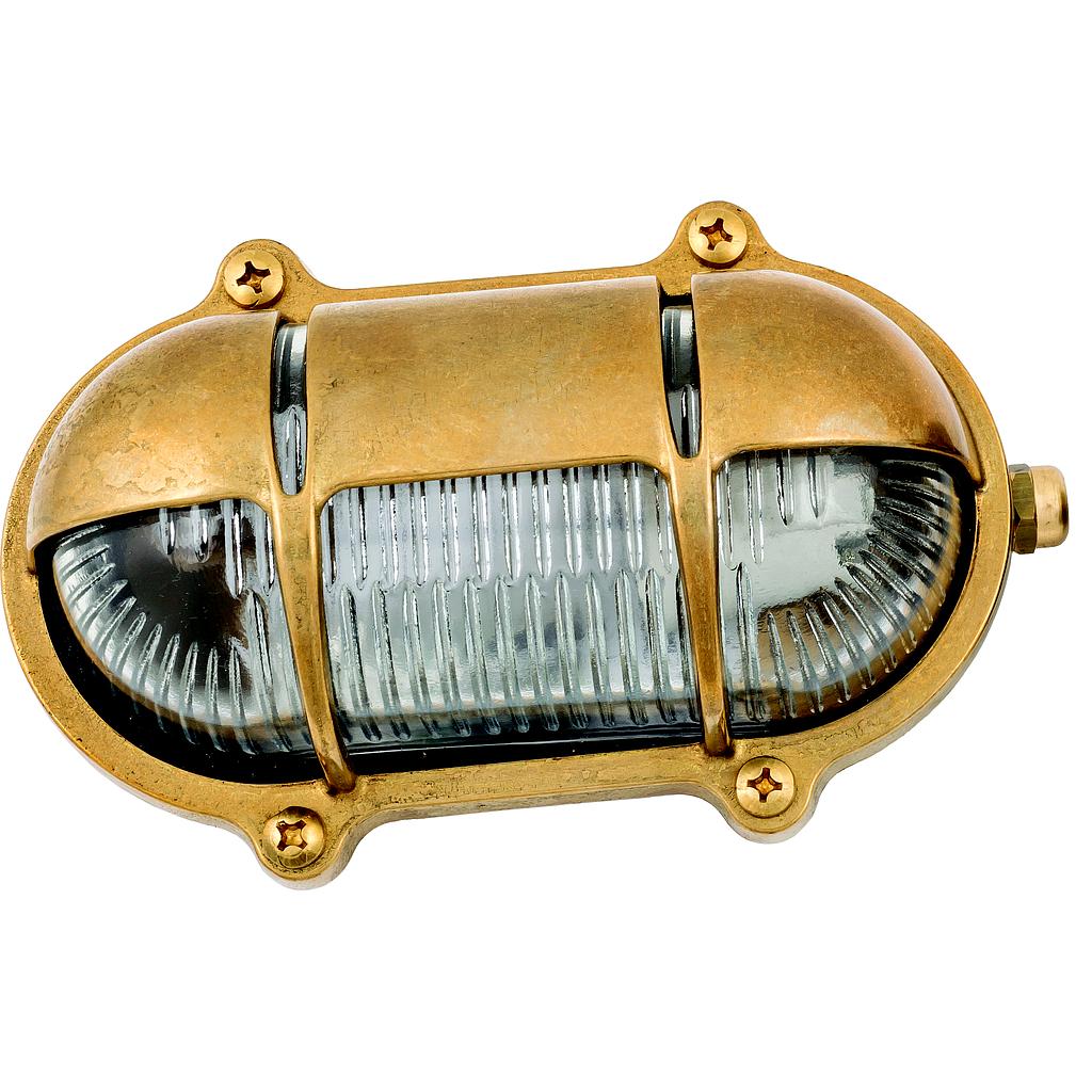 Lampfix 09608 Navigator E27 Decorative Eyelid Bulkhead Raw Brass