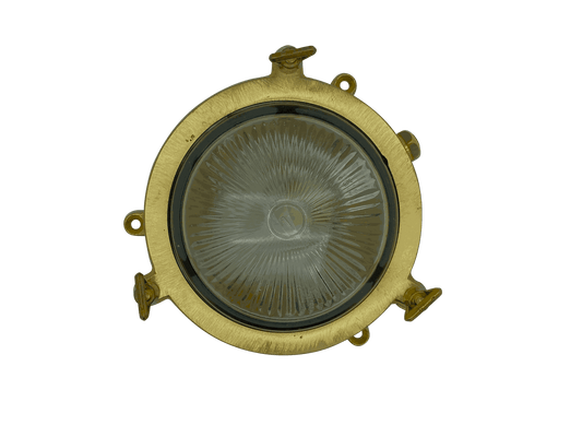 Lampfix 09610 Navigator G9 Plain Mini Porthole Bulkhead Raw Brass