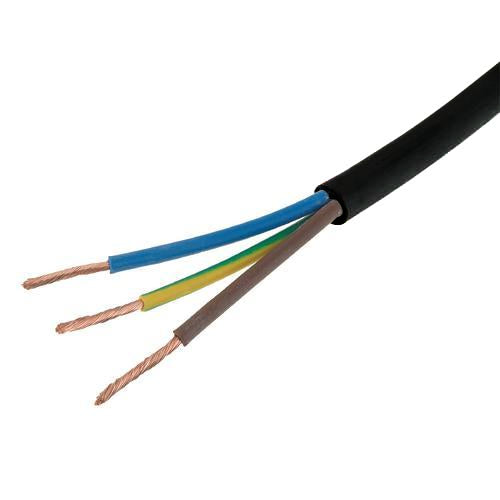 PX 2.5mm 3C Flex Black (per metre)
