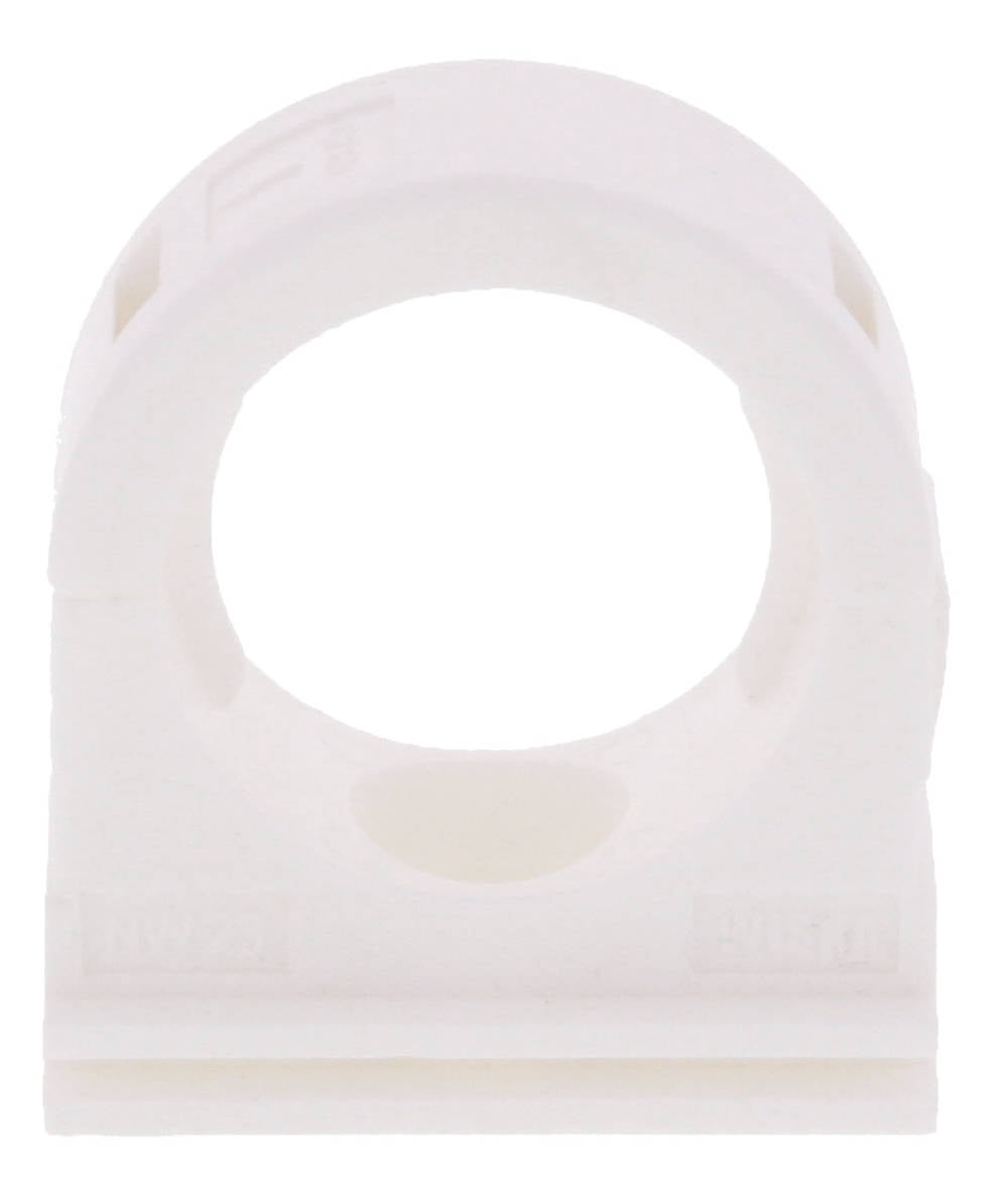 Wiska 10112340 25mm Brace PA Clip (10 Pack) White