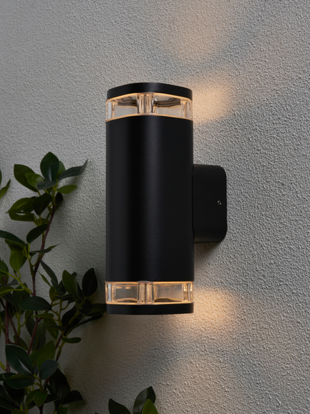 Forum ZN-32255-BLK Eos 2 x GU10 Up / Down Light IP54 Black