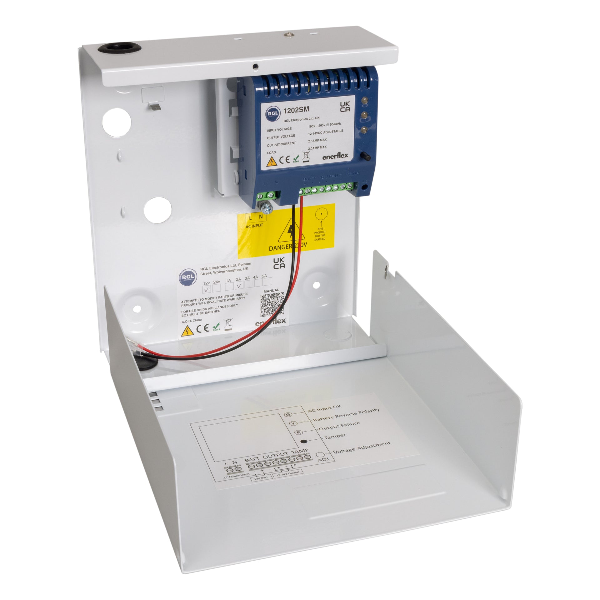 RGL 1201SM-2 12V DC 1A Enclosed Switch Mode Power Supply - Large