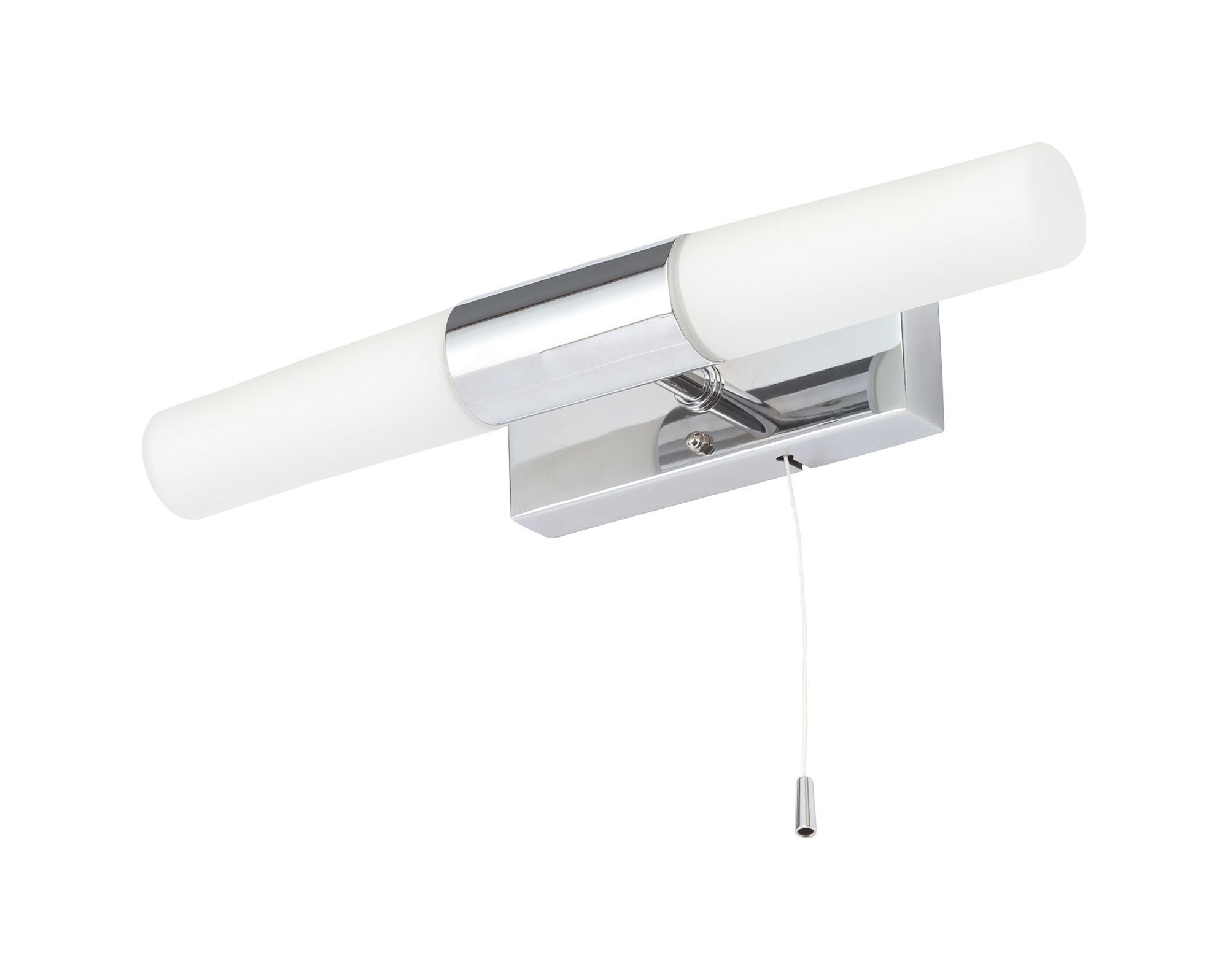 Forum SPA-PR-12744 Aries 2 x G9 Tubular Opal Wall Light with Pull Switch IP44 Chrome