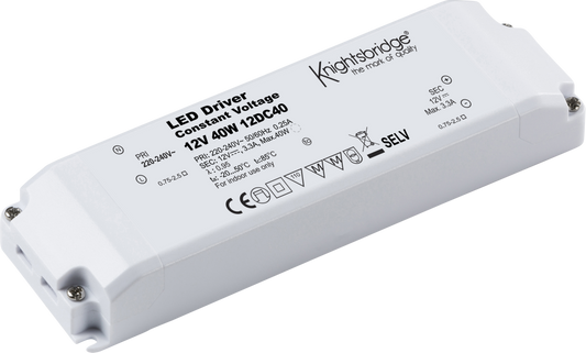 Knightsbridge 12DC40 12V 40W Constant Voltage LED Driver