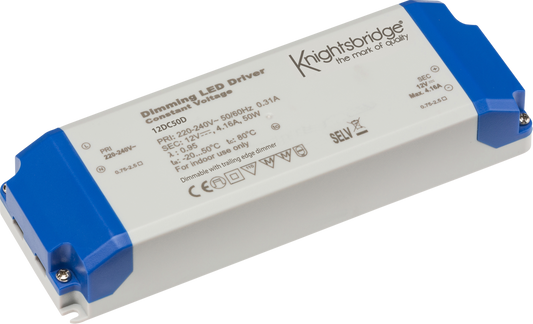 Knightsbridge 12DC50D 12V 50W Constant Voltage Dimmable LED Driver