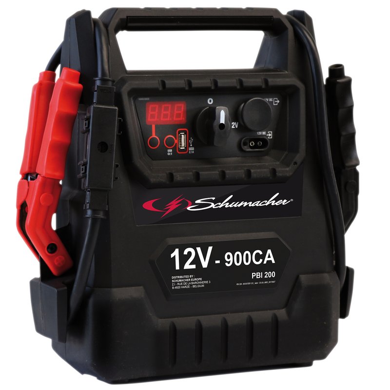 Draper Schumacher® PBI200 12V 900CA Booster Black