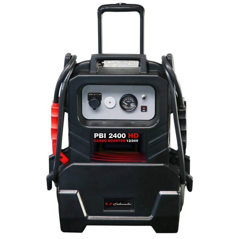 Draper Schumacher® PBI2400HD 12 / 24V 1800 / 900CA Booster Black