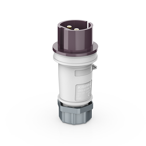 Switchtec IND-162VP-IP44 16A 2P 24V Plug IP44 Violet