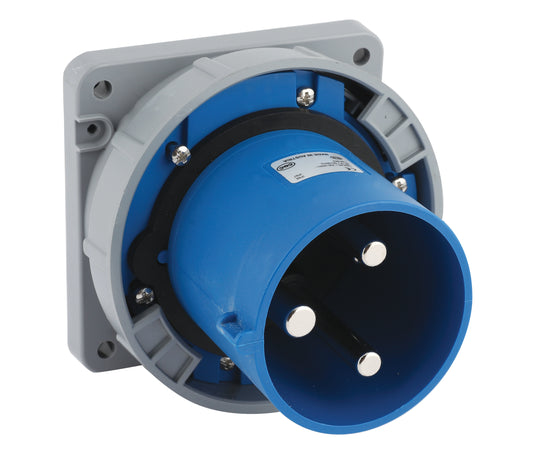 Niglon 17287 63A 3P Panel Mount Appliance Inlet 240V IP67