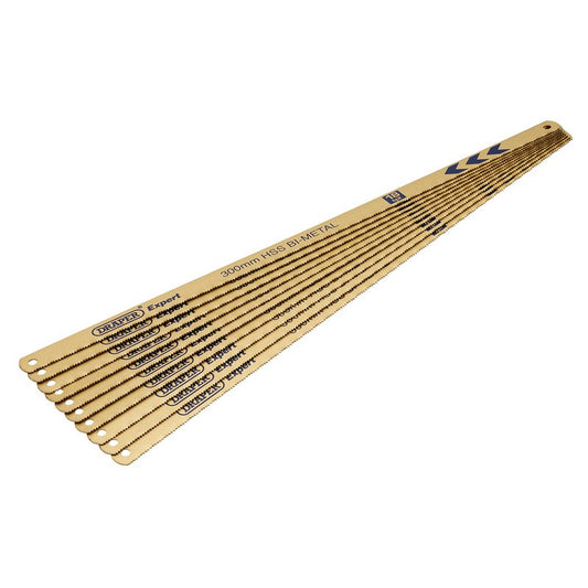 Draper Expert 736/10-18 300mm / 12'' Bi-Metal Hacksaw Blades 18TPI Pack of 10