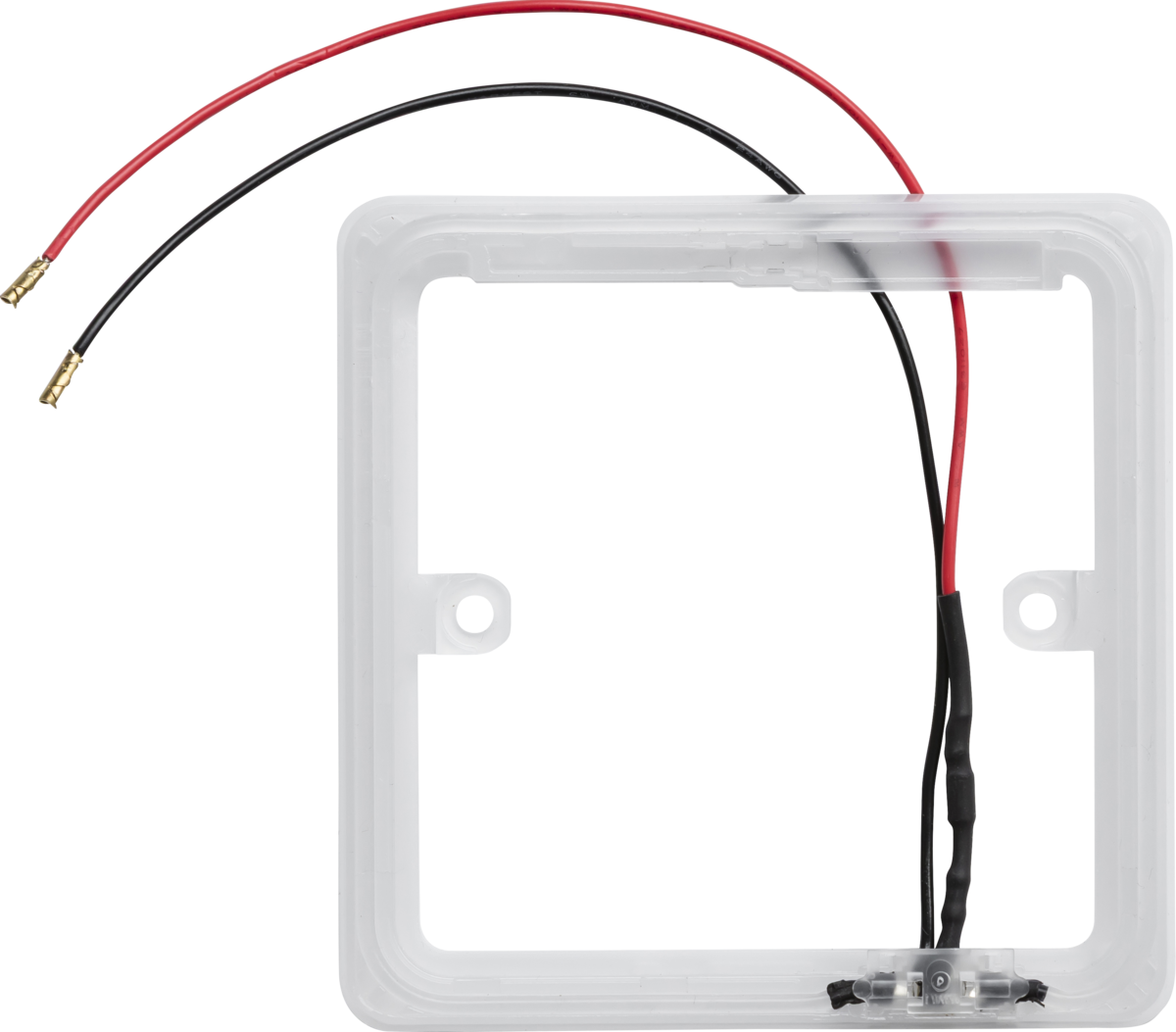 Knightsbridge 1GHALO 1 Gang Frame with LED light Clear