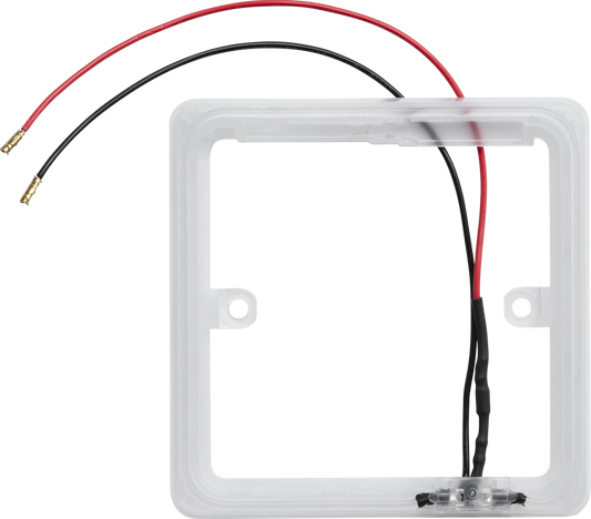 Knightsbridge 1GHALO 1 Gang Frame with LED light Clear