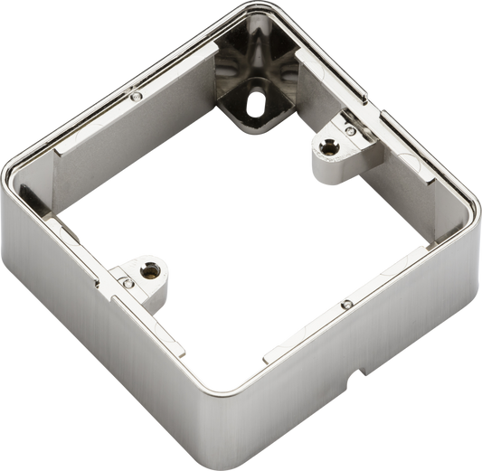 Knightsbridge 1GSBBC 1 Gang 32mm Surface Pattress Brushed Chrome