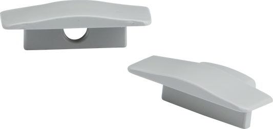 Knightsbridge 1MRECCAP Recessed Profile End Caps Aluminium