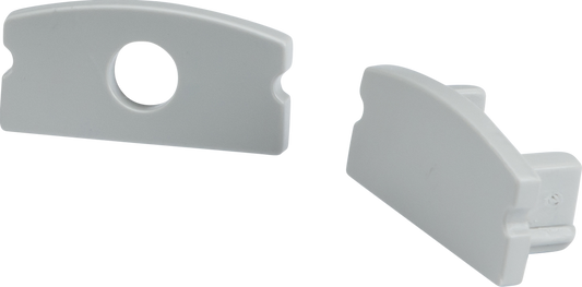 Knightsbridge 1MSURCAP Surface Mount Profile End Caps Aluminium