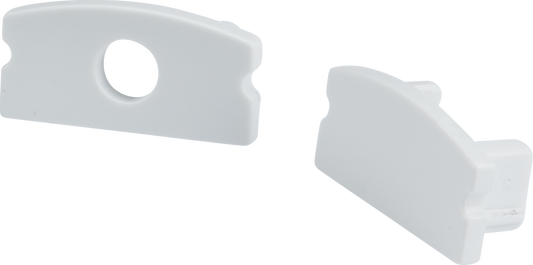 Knightsbridge 1MSURWCAP Surface Mount Profile End Caps White