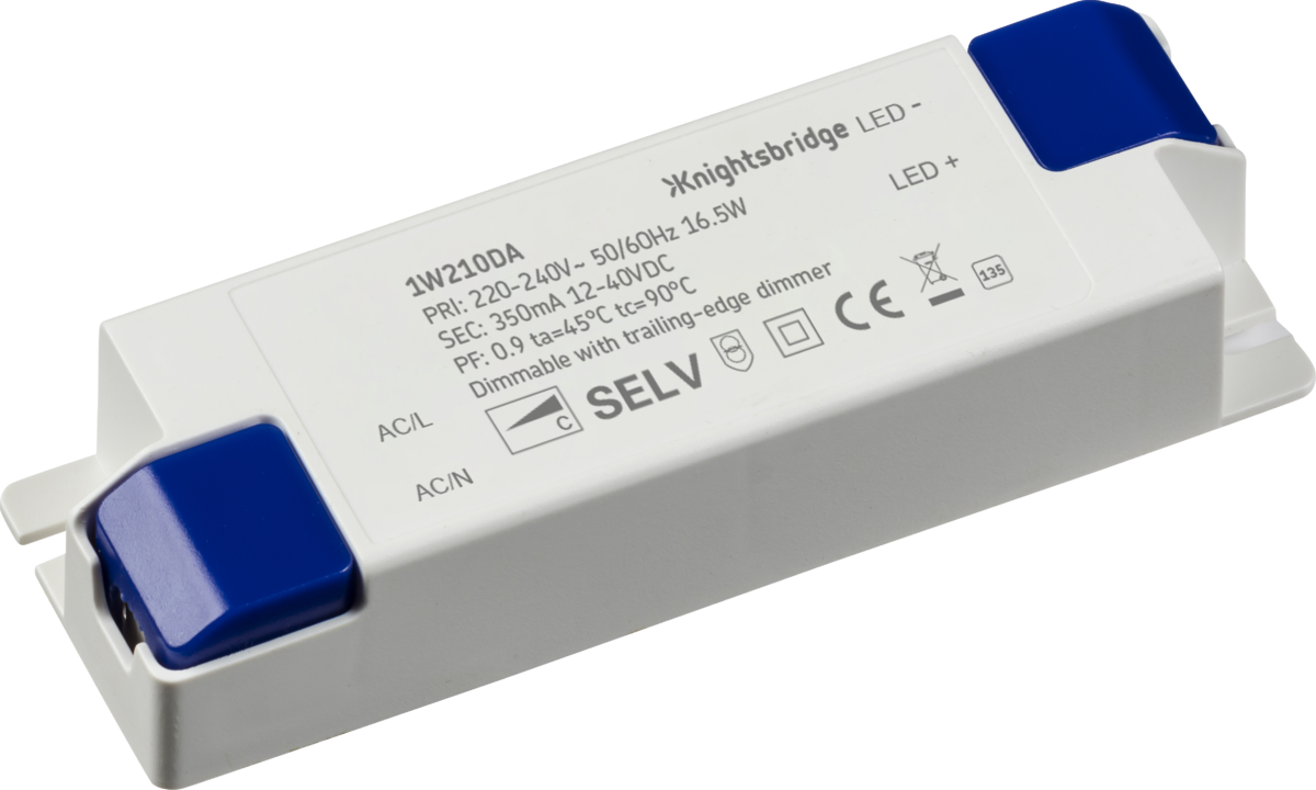 Knightsbridge 1W210DA 12-40V 16.5W 350ma Constant Current Dimmable LED Driver