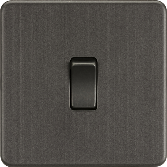 Knightsbridge SF1200SB 1 Gang Intermediate Switch Smoked Bronze