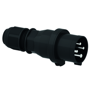 CEE Norm 210747 32A 4P 400V Plug IP44 Black