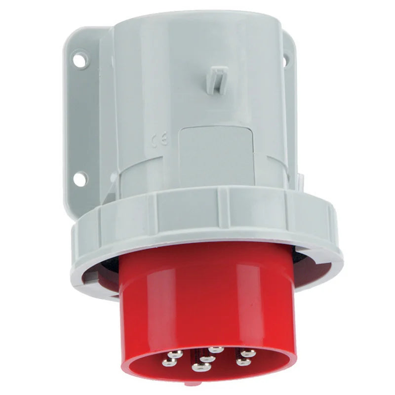 CEE Norm 24309 16A 7P 415V Appliance Inlet IP67 Red