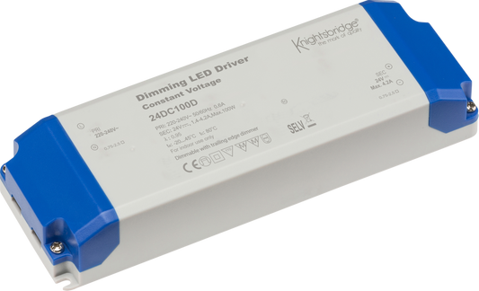 Knightsbridge 24DC100D 24V 100W Constant Voltage Dimmable LED Driver