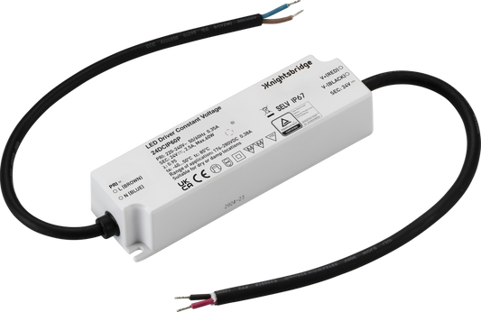 Knightsbridge 24DCIP60P 24V 75W Constant Voltage LED Driver IP67