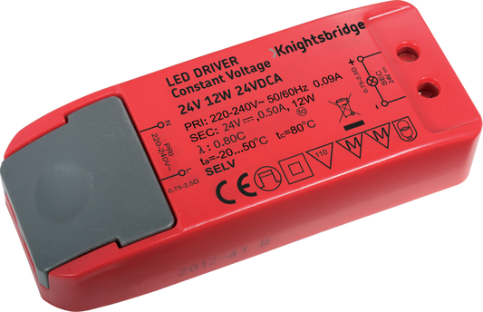 Knightsbridge 24VDCA 24V 12W Constant Voltage LED Driver