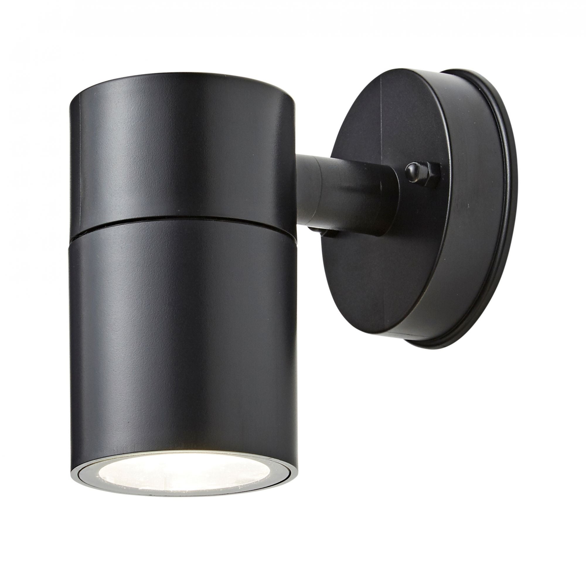 Forum CZ-25143-BLK-65 Neso GU10 Down Wall Light IP65 Black