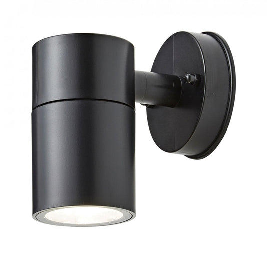 Forum CZ-25143-BLK-65 Neso GU10 Down Wall Light IP65 Black