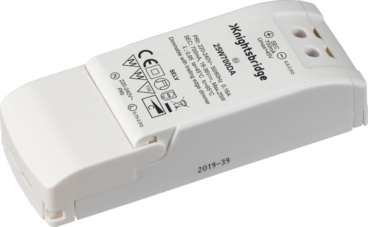 Knightsbridge 25W700DA 36-72V 25W 700ma Constant Current Dimmable LED Driver
