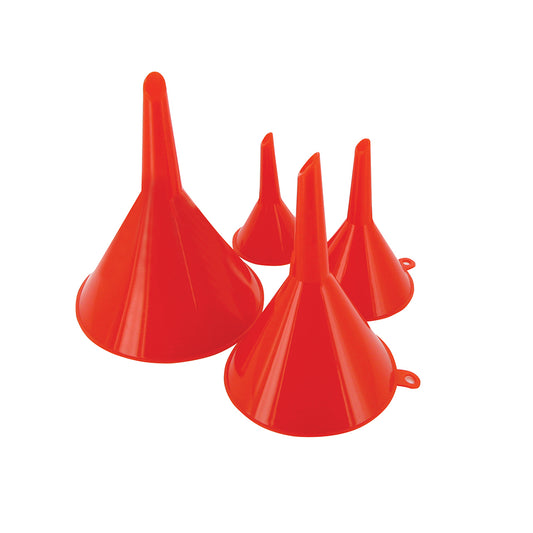 Silverline 282421 4pc Plastic Funnel Set