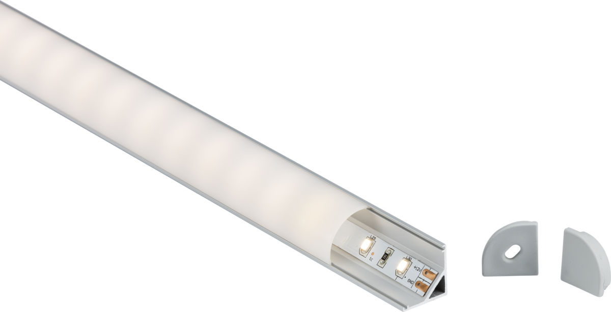 Knightsbridge 2MCOR 16 x 16 Corner Mount Surface Profile 2m Aluminium