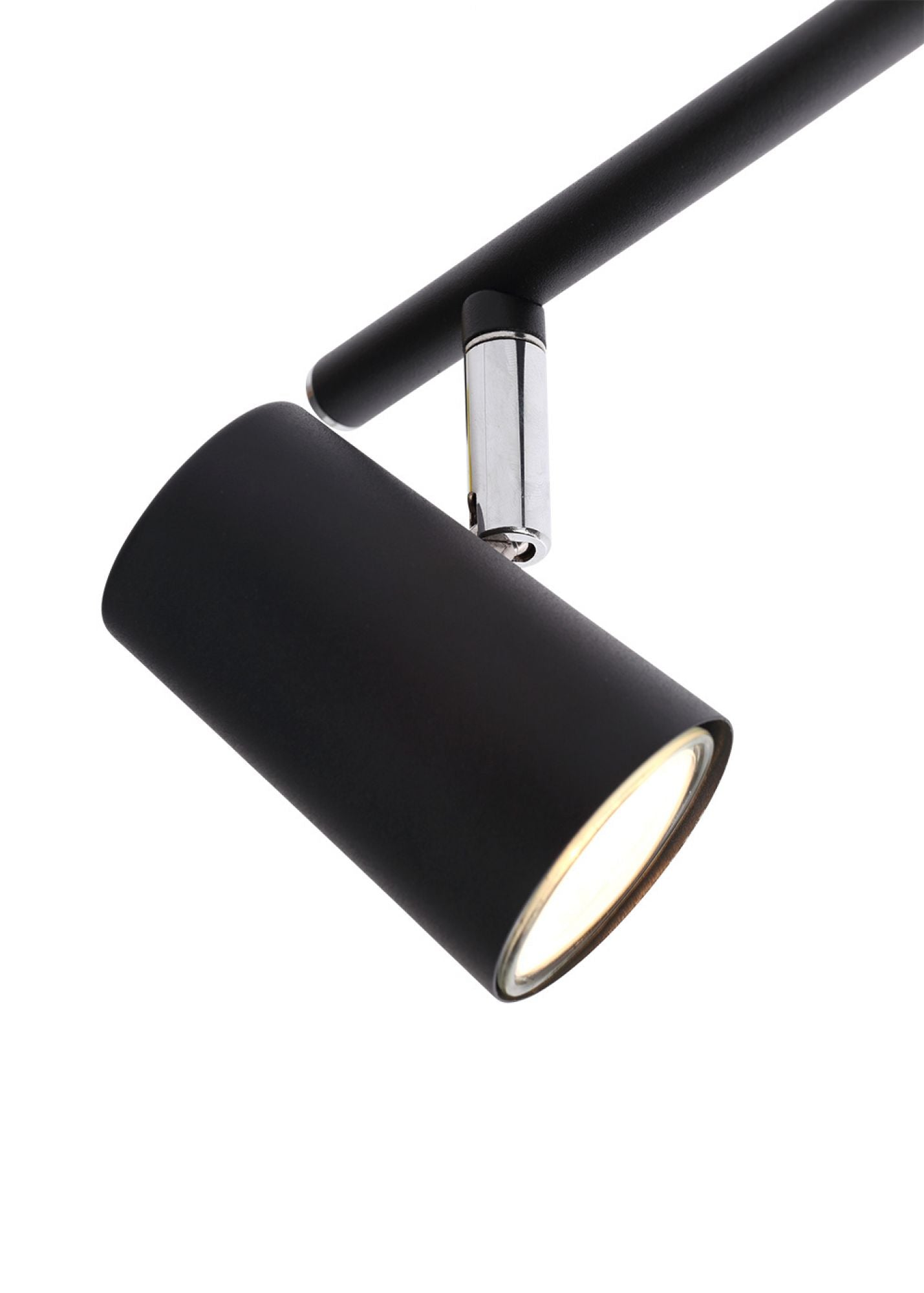 Forum INL-31723-BLK Harvey 4 x GU10 Contemporary Bar Spotlight IP20 Black